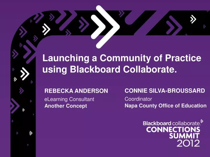 launching a community of practice using blackboard collaborate