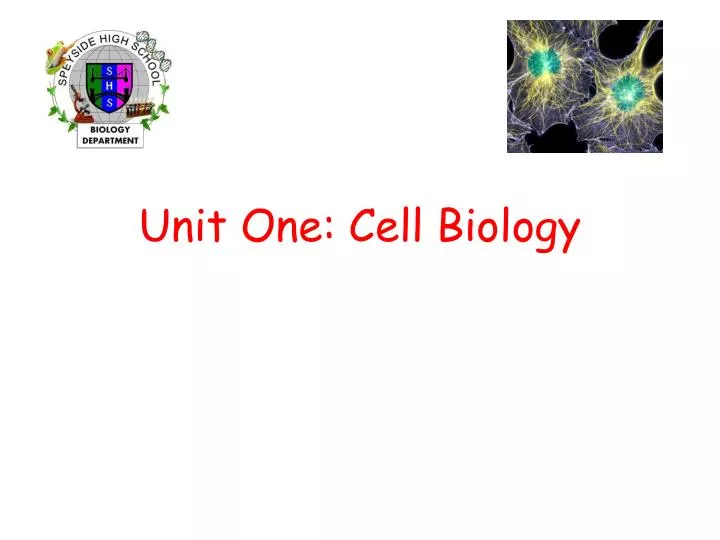 unit one cell biology