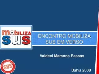 encontro mobiliza sus em verso