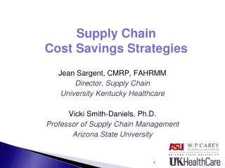 Supply Chain Cost Savings Strategies