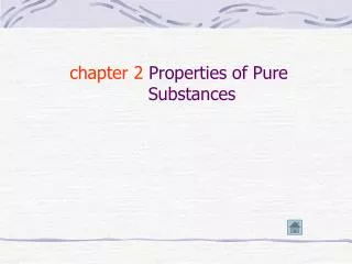 chapter 2 Properties of Pure Substances
