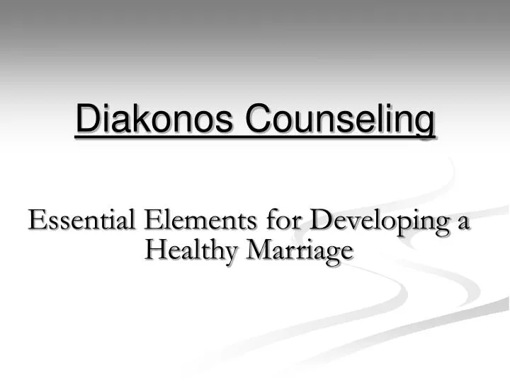 diakonos counseling