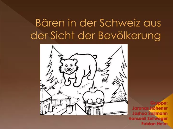 b ren in der schweiz aus der sicht der bev lkerung