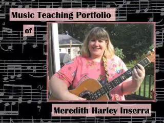 Music Teaching Portfolio