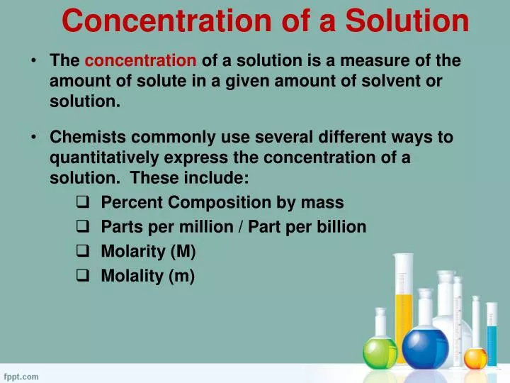 concentration of a solution