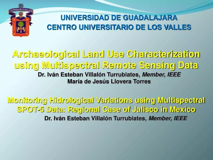 archaeological land use characterization using multispectral remote sensing data