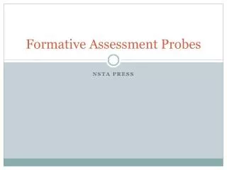 Formative Assessment Probes