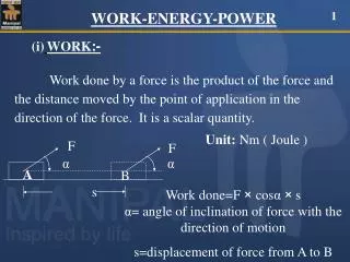 WORK-ENERGY-POWER
