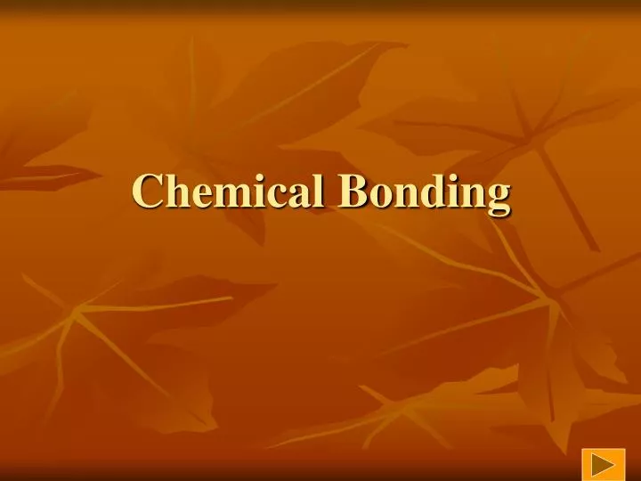 chemical bonding