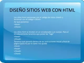 dise o sitios web con html