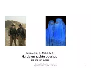 Dress code in the Middle East Harde en zachte boerkas Hard and soft burqas