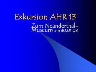 exkursion ahr 13