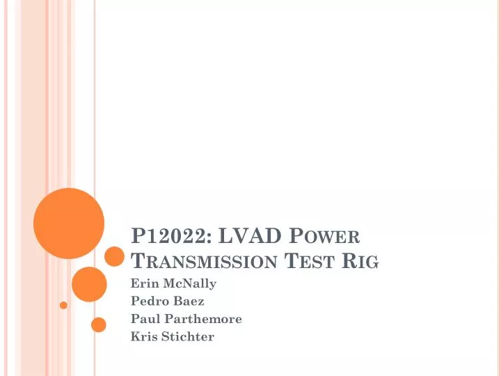 p12022 lvad power transmission test rig