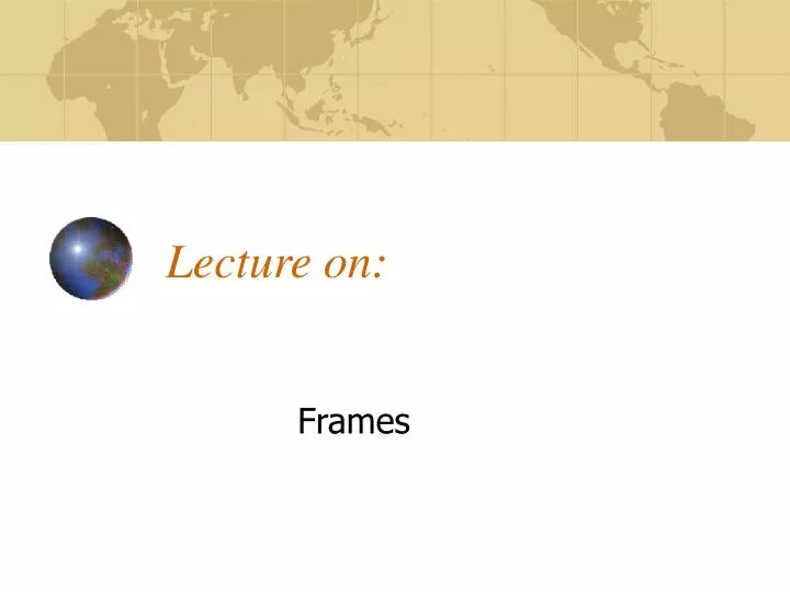 lecture on