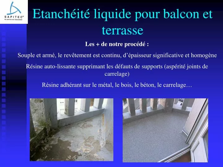 etanch it liquide pour balcon et terrasse