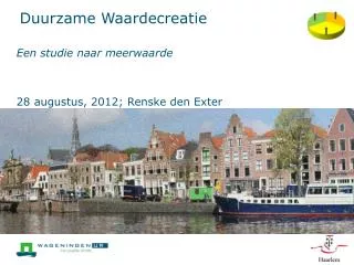 duurzame waardecreatie