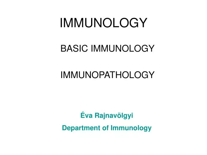 immunology