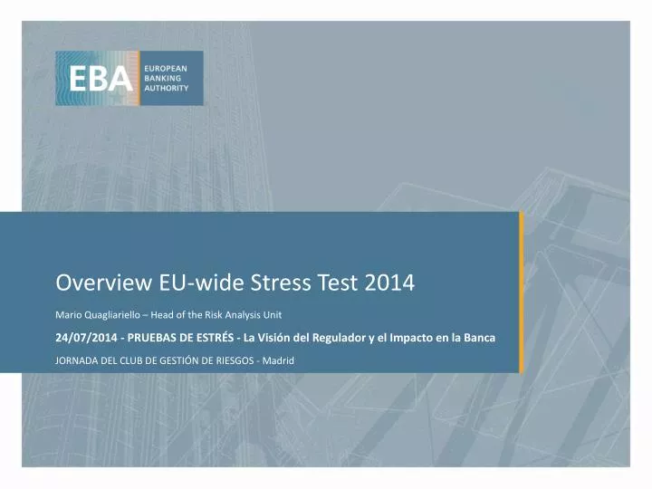 overview eu wide stress test 2014