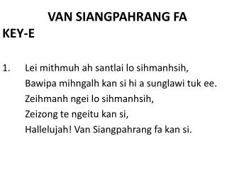 van siangpahrang fa key e