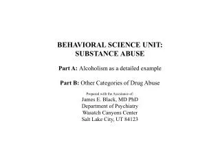 BIO-PSYCHO-SOCIAL PERSPECTIVE ON SUBSTANCE ABUSE :