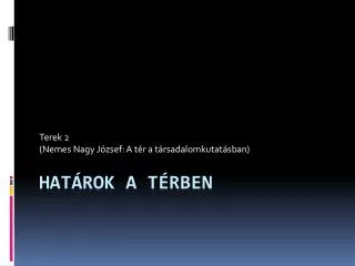 terek 2 nemes nagy j zsef a t r a t rsadalomkutat sban
