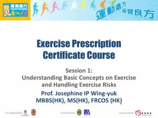 exercise prescription certificate course