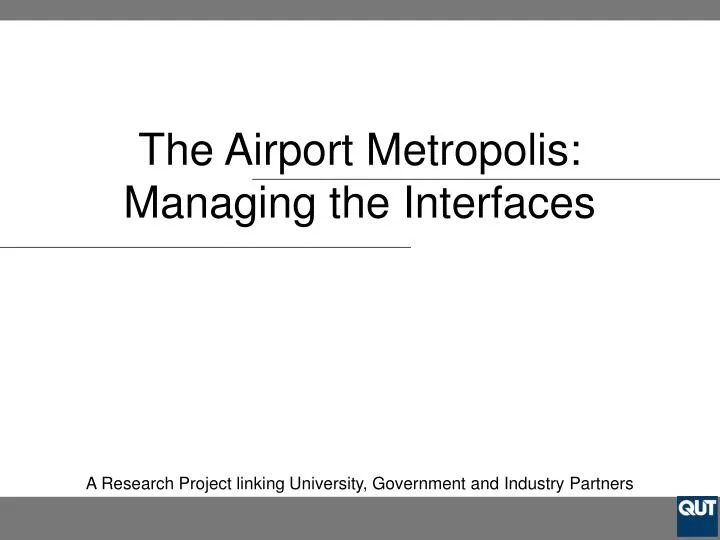 the a irport metropolis managing the interfaces