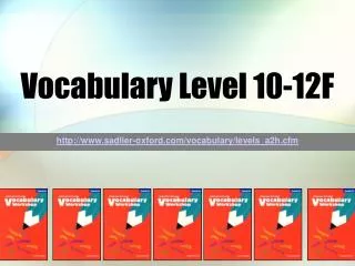 Vocabulary Level 10-12F