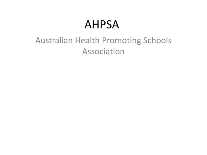 ahpsa