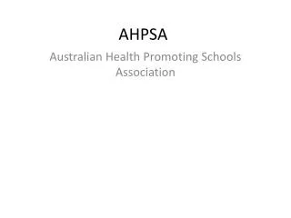 AHPSA