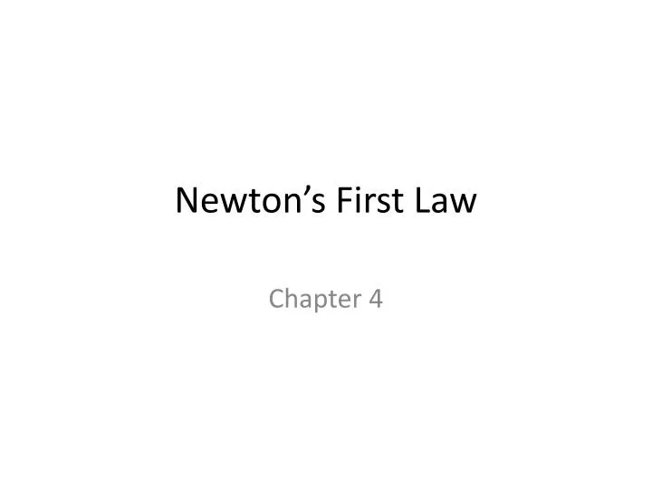 newton s first law