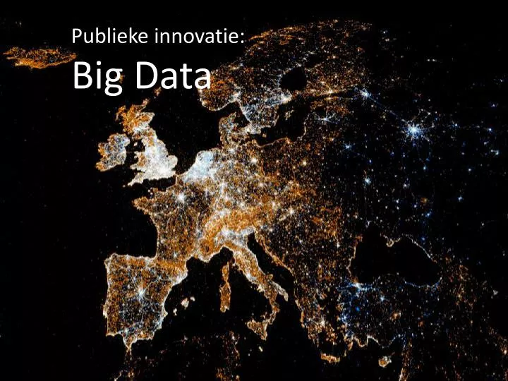 publieke innovatie big data