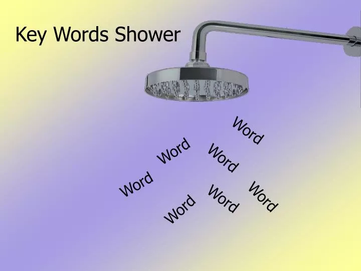 key words shower