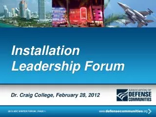 Installation Leadership Forum