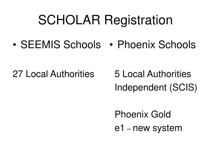 scholar registration