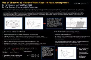 Gao approach to Water Vapor Retrieval