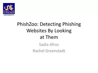 PhishZoo : Detecting Phishing Websites By Looking at Them