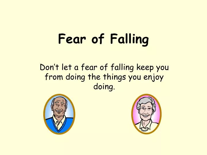 fear of falling