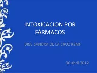 intoxicacion por f rmacos