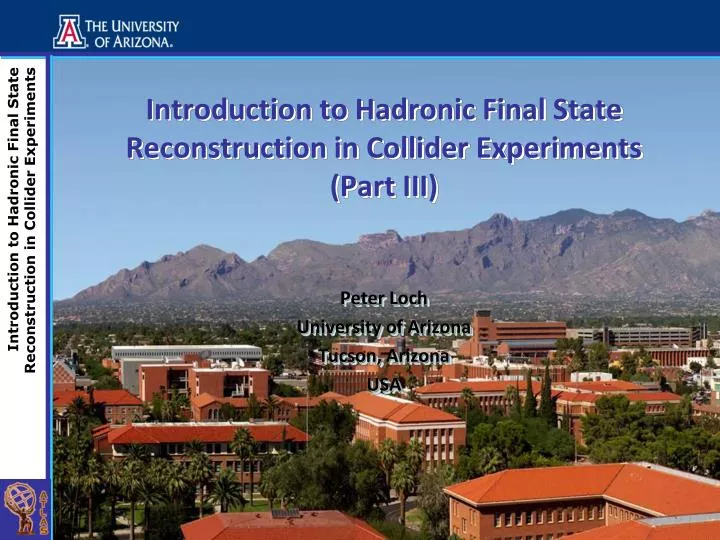 introduction to hadronic final state reconstruction in collider experiments part iii