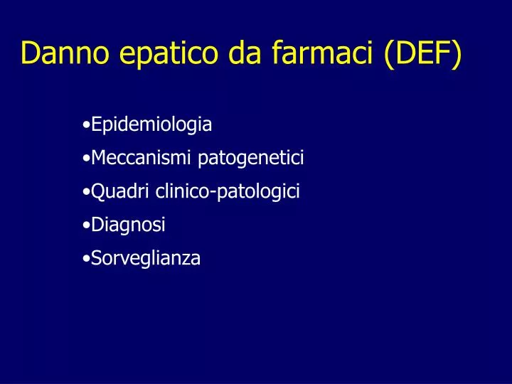 danno epatico da farmaci def