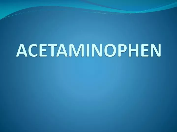 acetaminophen