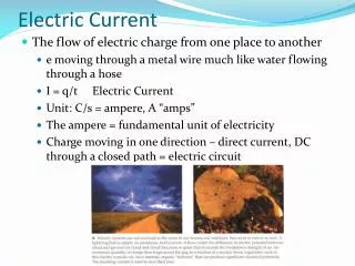 electric current