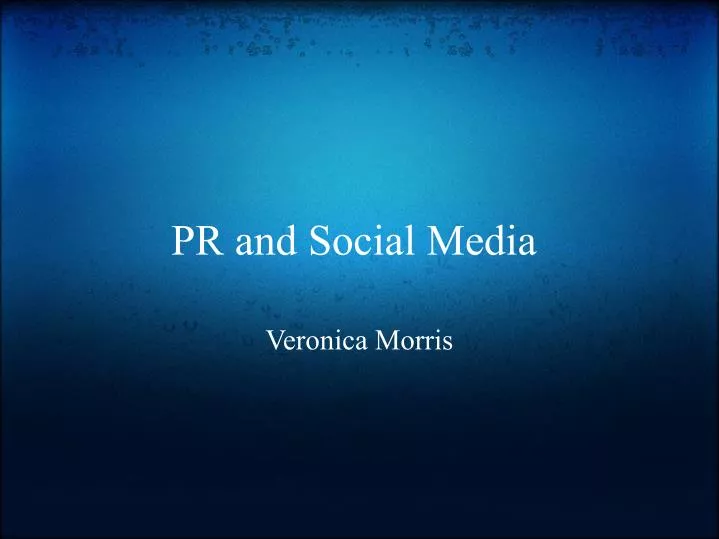pr and social media