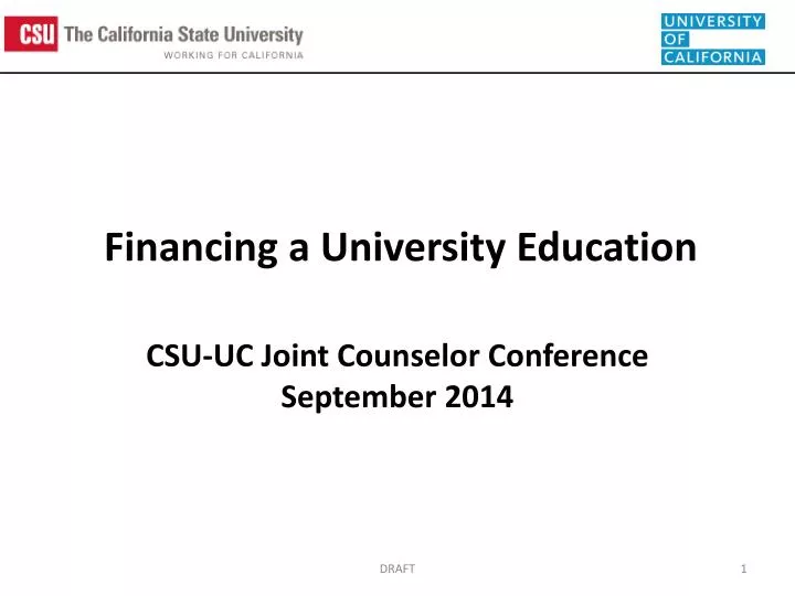 financing a university education