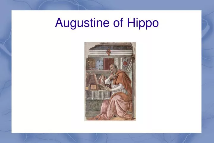 augustine of hippo