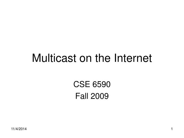 multicast on the internet