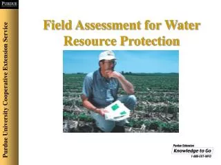 Field Assessment for Water Resource Protection