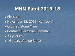 mnm fatal 2013 18