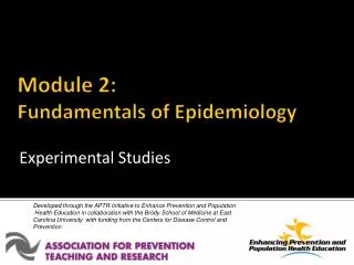 Module 2: Fundamentals of Epidemiology